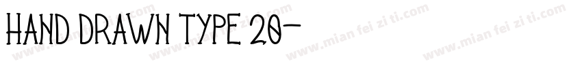 Hand Drawn Type 20字体转换
